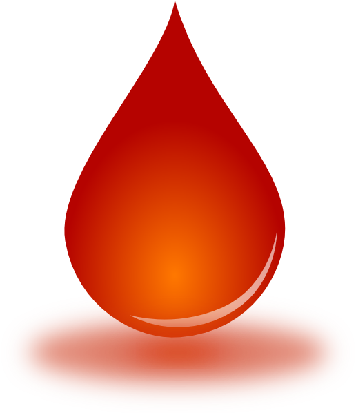 Red Blood Cell Drop Clip Art - Red Blood Cell Drop Clip Art (516x598)