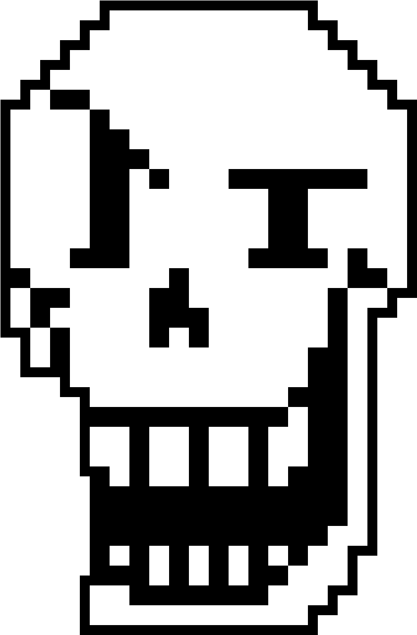 Papyrus's Face By Axis-strike - Undertale - Papyrus Shirt - Trash Can Tshirt (1280x1320)