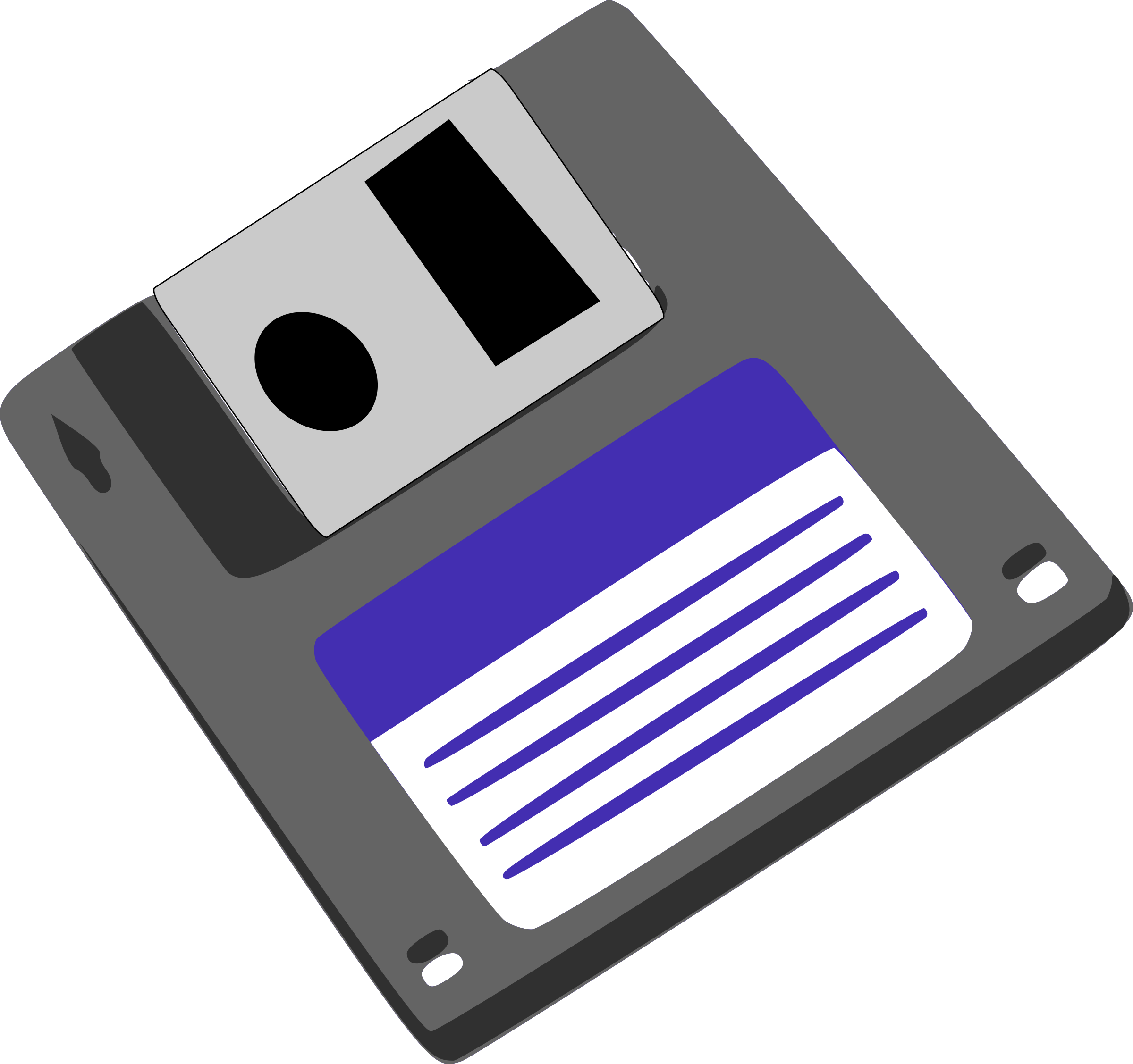 Illustration Of A Floppy Disk - Floppy Disk Clip Art (2400x2255)
