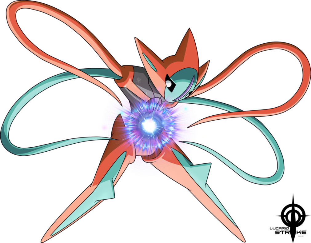 Deoxys Attack By Lucario-strike - Pokemon Deoxys (1011x790)