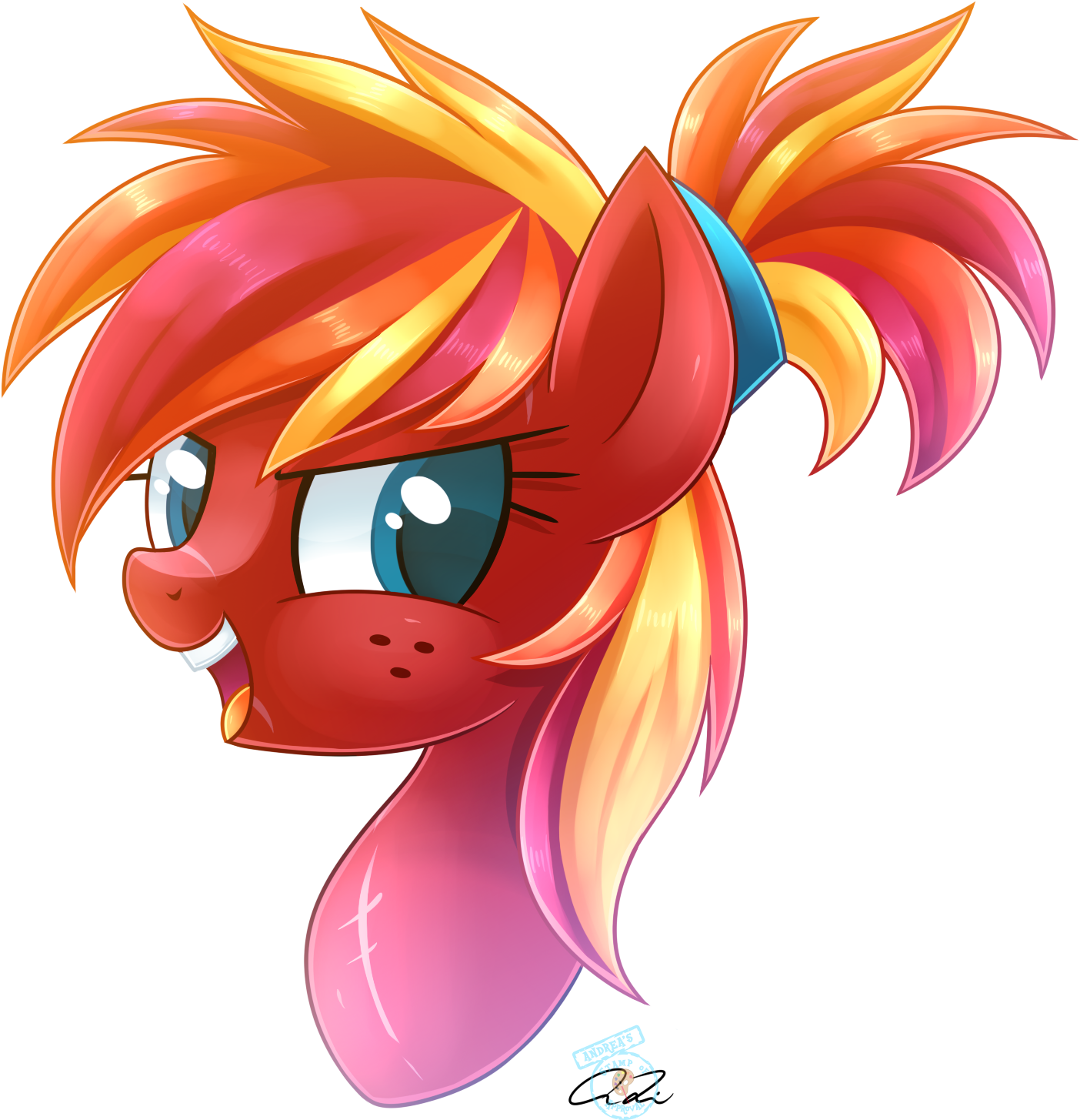Fire Strike Headshot By Iheartjapan789 - Drawing (1600x1600)