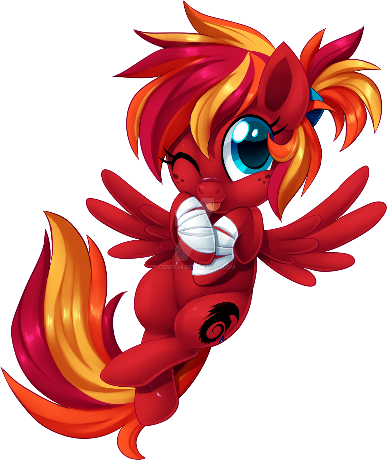 Fire Strike By Centchi - Fire Strike Pony (1600x1884)
