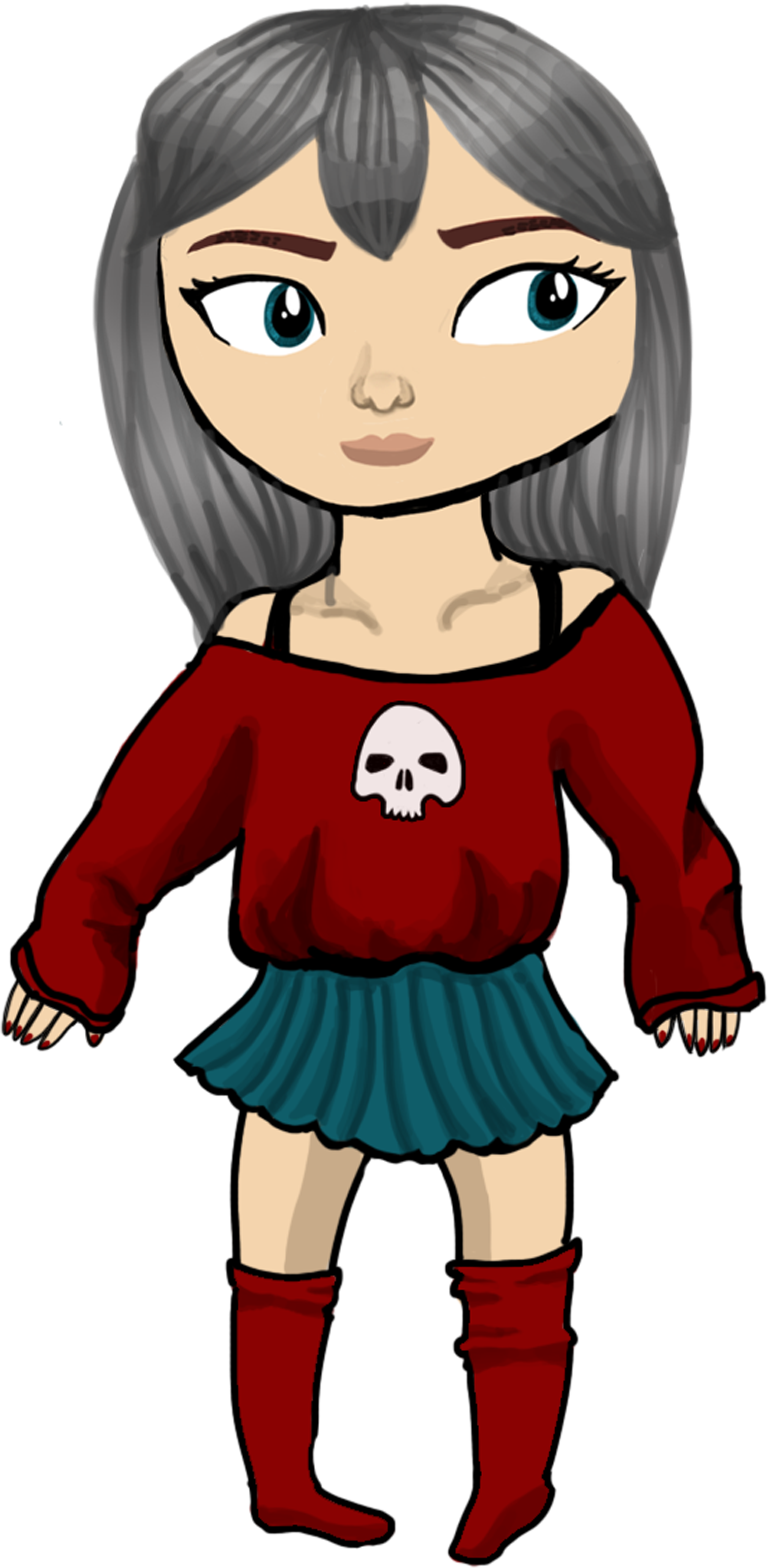 Age 14 Some Improvement In Shading - Cartoon (2480x3508)