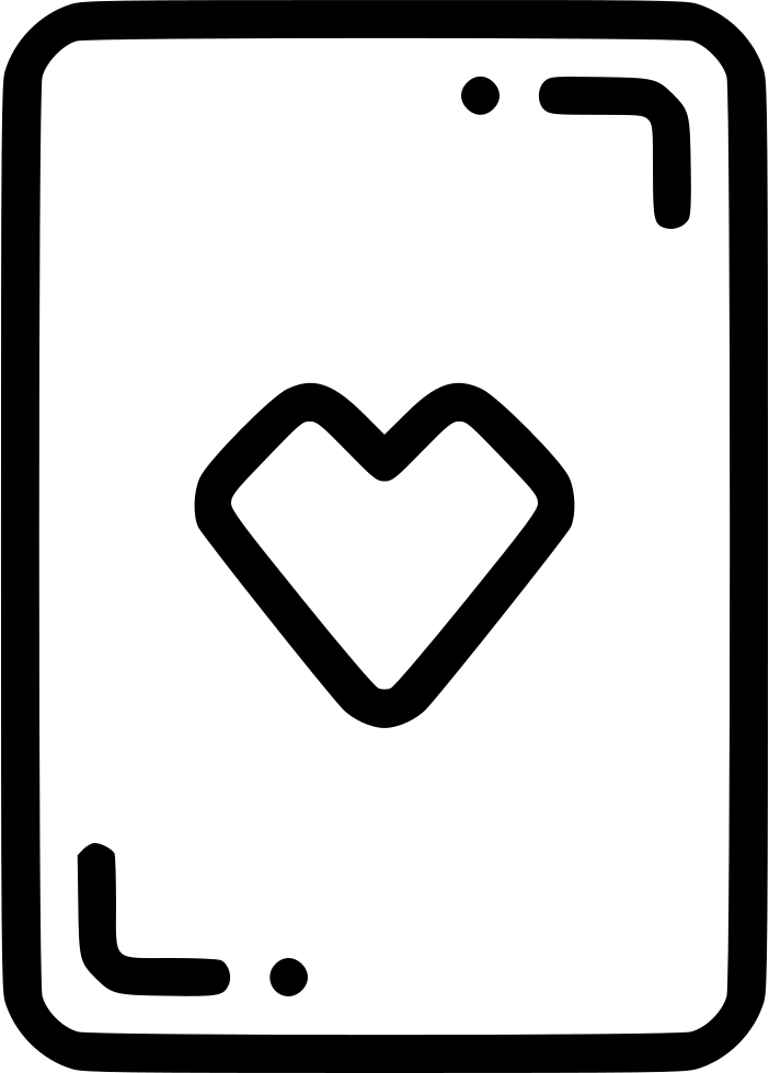 Casino Playing Card Heart Gamble Luck Comments - Icon (702x980)