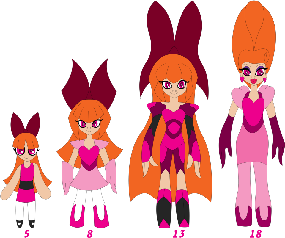 Blossom Age And Suit Evolution Chart - Ppg Blossom Evolution (1024x853)