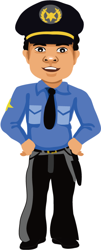 Cartoon Police Officer - Police Cartoon Transparent (900x900)