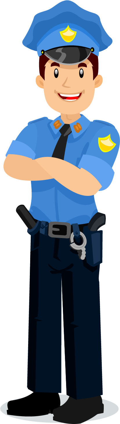 Profession Police Officer Illustration - Officer Illustration Png (1500x1500)