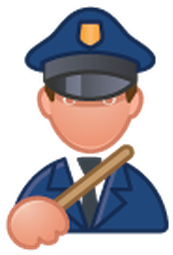 Police Officer - Icones Vetor De Profissoes (464x399)