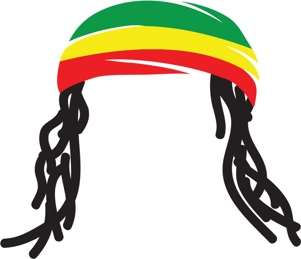 Rasta Rastafarimovement Jamaica Dreads Dreadlocks Stick - Dreadlocks Clipart Png (1024x1024)