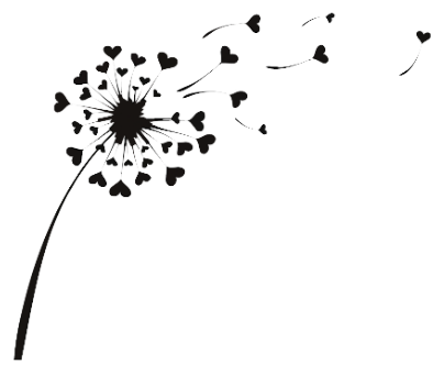 Dandelion Vector Clipart - Diente De Leon Dibujo (418x349)