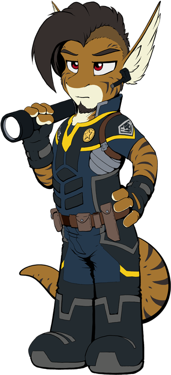 Kemono Police Officer Rei - Cartoon (646x800)