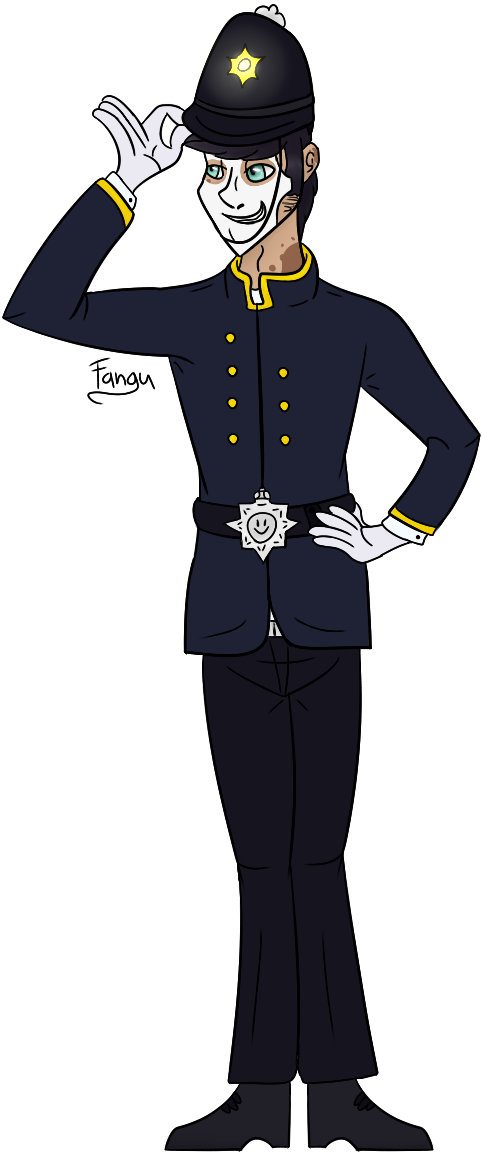 Lord Fang Art - We Happy Few Police (610x1244)