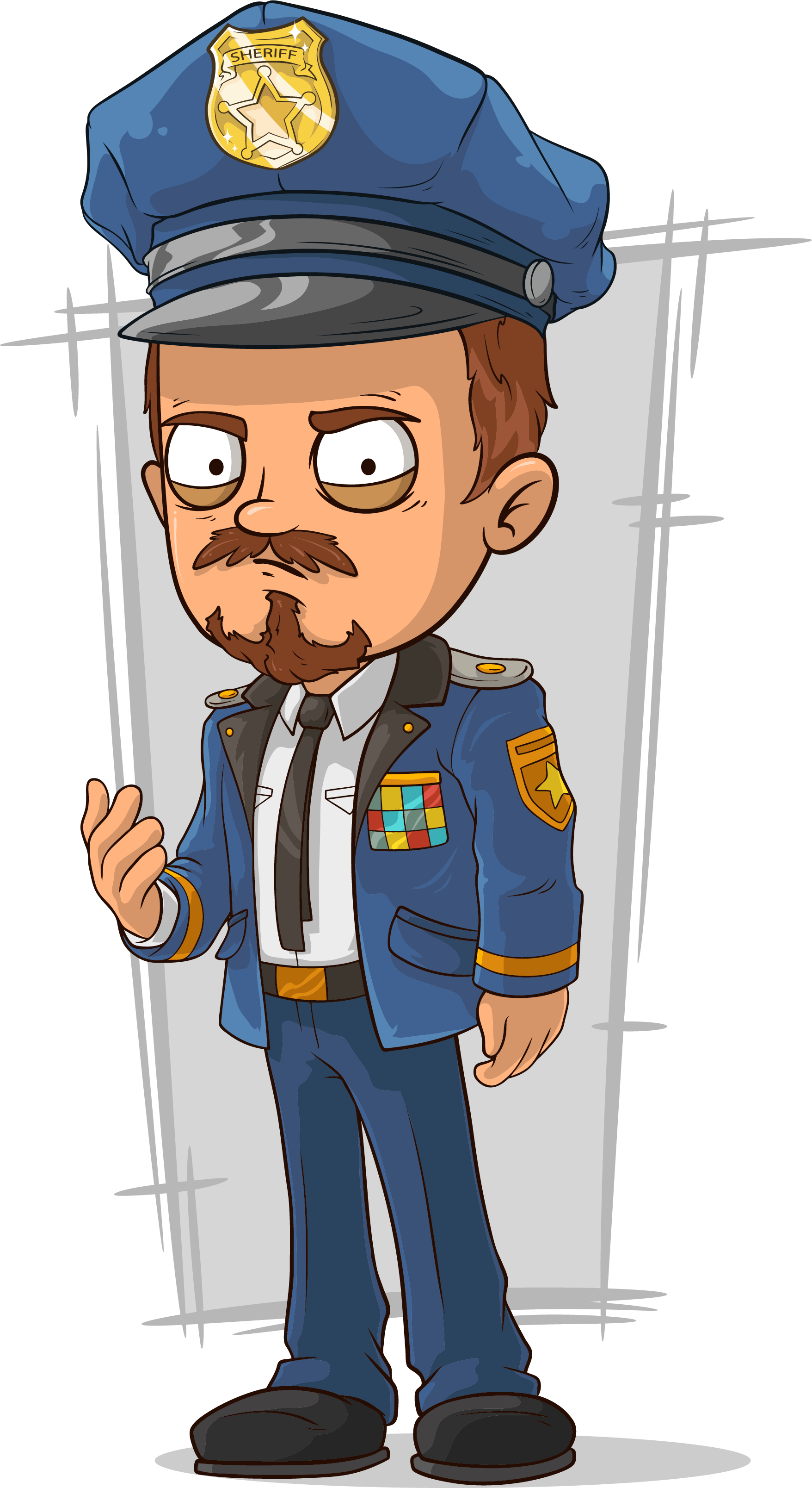 Police Officer Royalty Free Cartoon - Police Officers Cartoon (1756x3215)