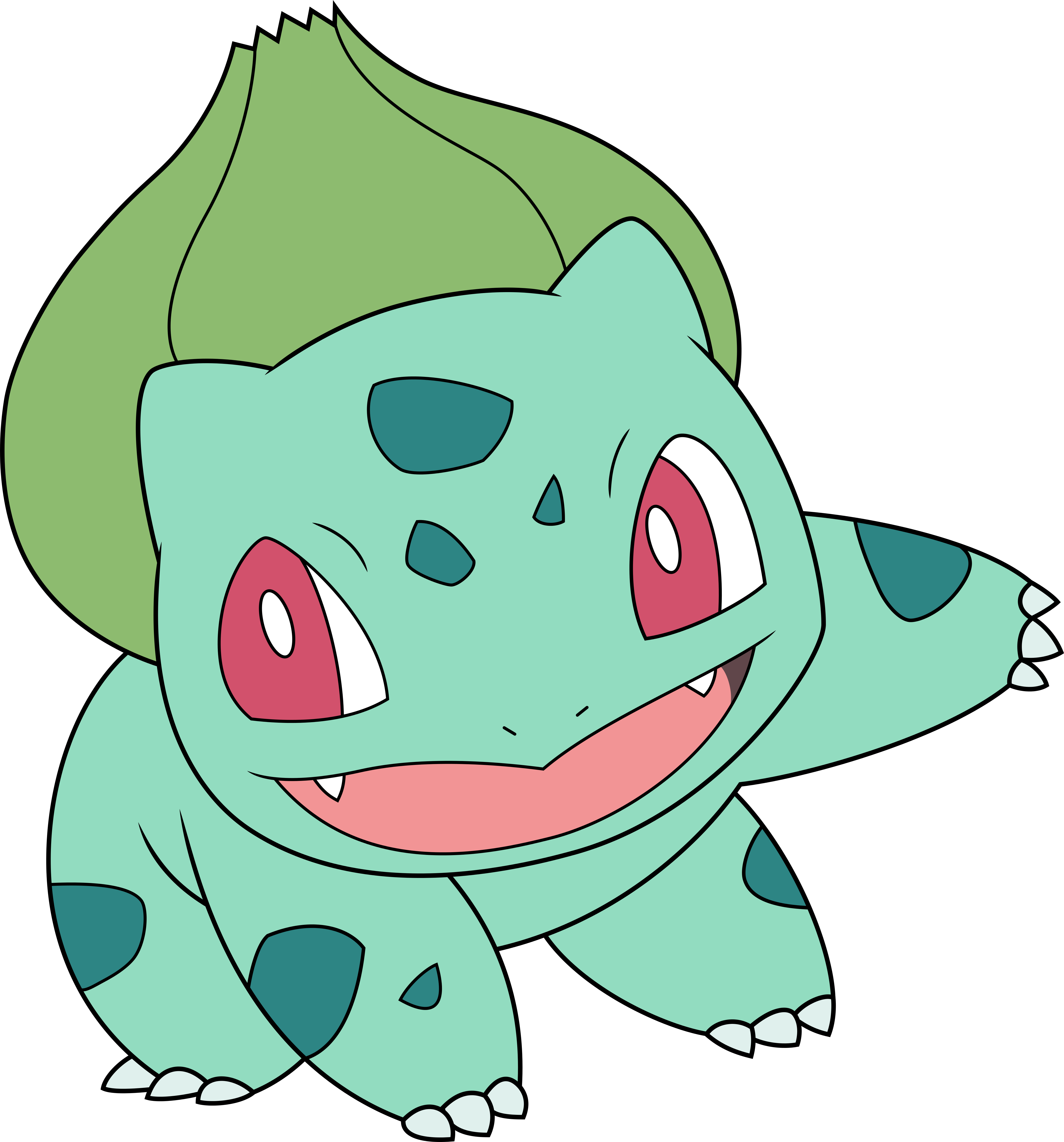 Vector 254 Bulbasaur By Dashiesparkle-d98undu - Pokemon Bulbasaur Png (4661x5000)