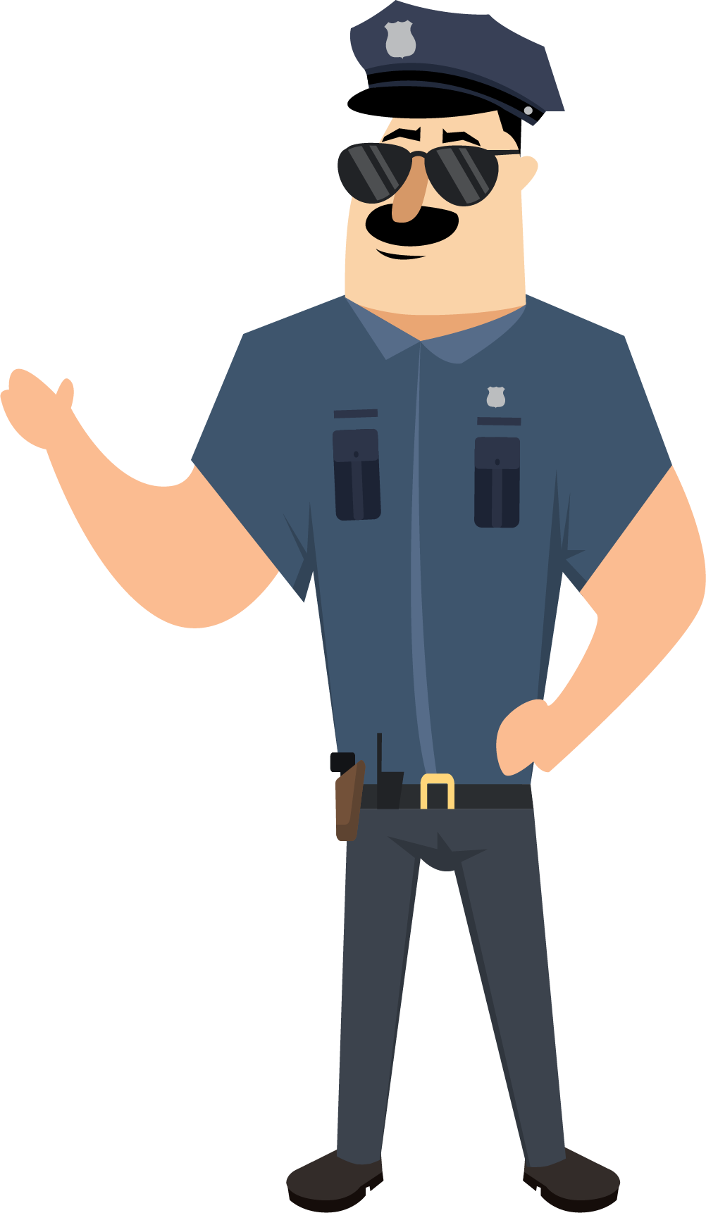 Cartoon Police Illustration - Police Officer Cartoon Cop (1002x1722)