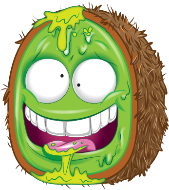 Krud Kiwi Fruit - Grossery Gang Png (412x406)