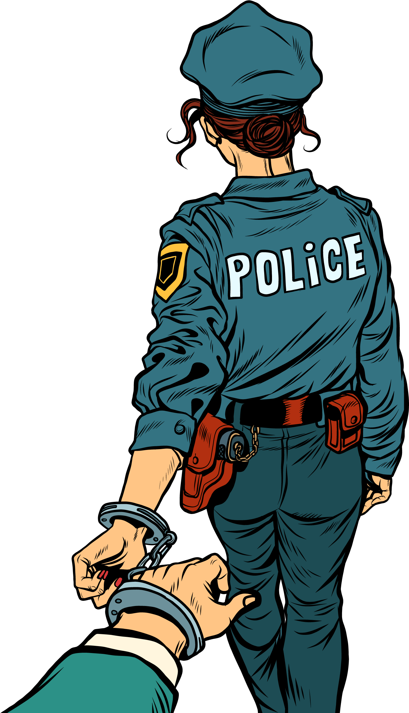 Police Officer Arrest Royalty-free - Police Pop Art (2500x2500)