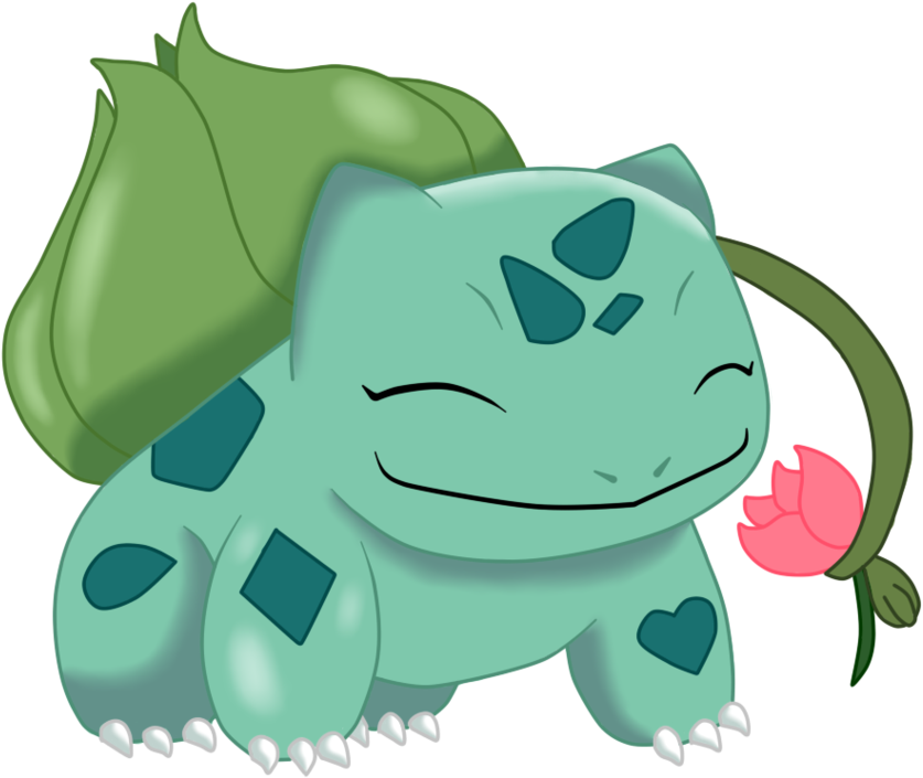 Kawaii Pokemon Bulbasaur Transparent (900x805)