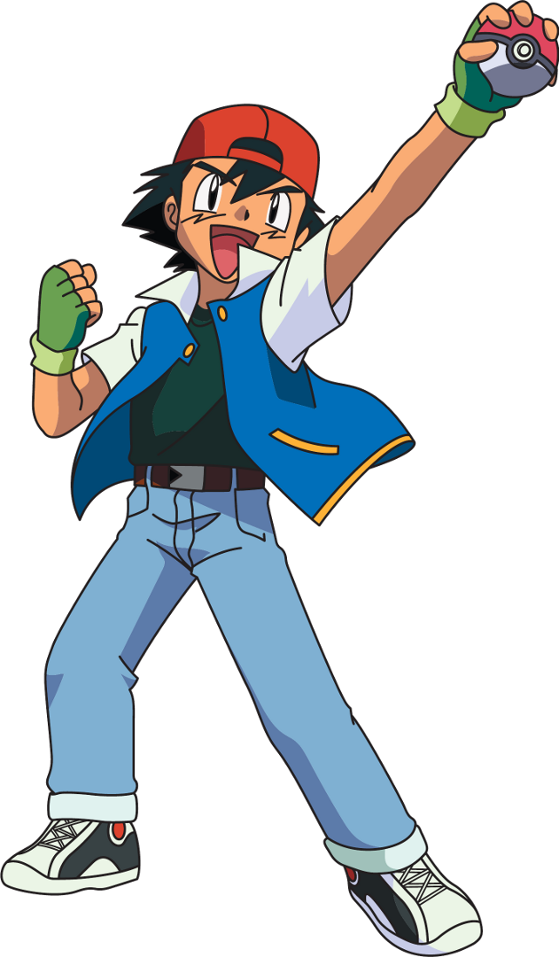 Pokemon Transparent Png Sticker - Pokemon Ash Png (631x1080)