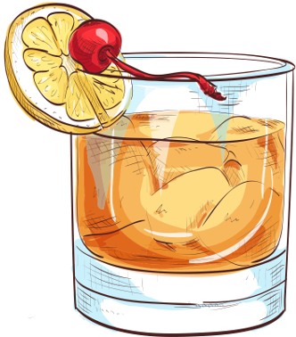 Przepis Na Drink Whisky Sour - Old Fashioned Drink Sketch (470x470)