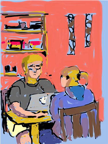 Slideshow Digital Art Cafe Ii1 - Cartoon (740x500)