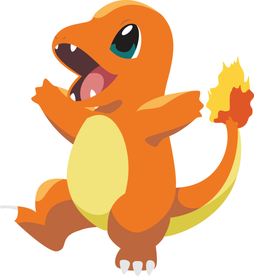 Charmander Vector By Pokinee - Pokemon Charmander Vector (857x931)