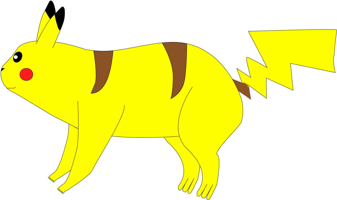Pikachu Clipart Tail - My Little Pony (1164x687)