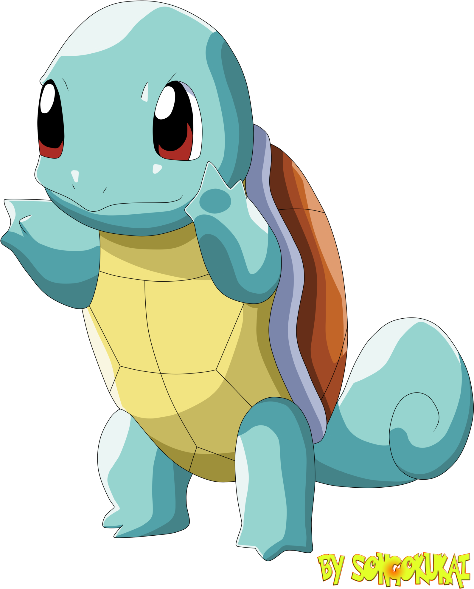 007 Squirtle 007 By Krizeii - Como Dibujar A Squirtle (1600x2105)