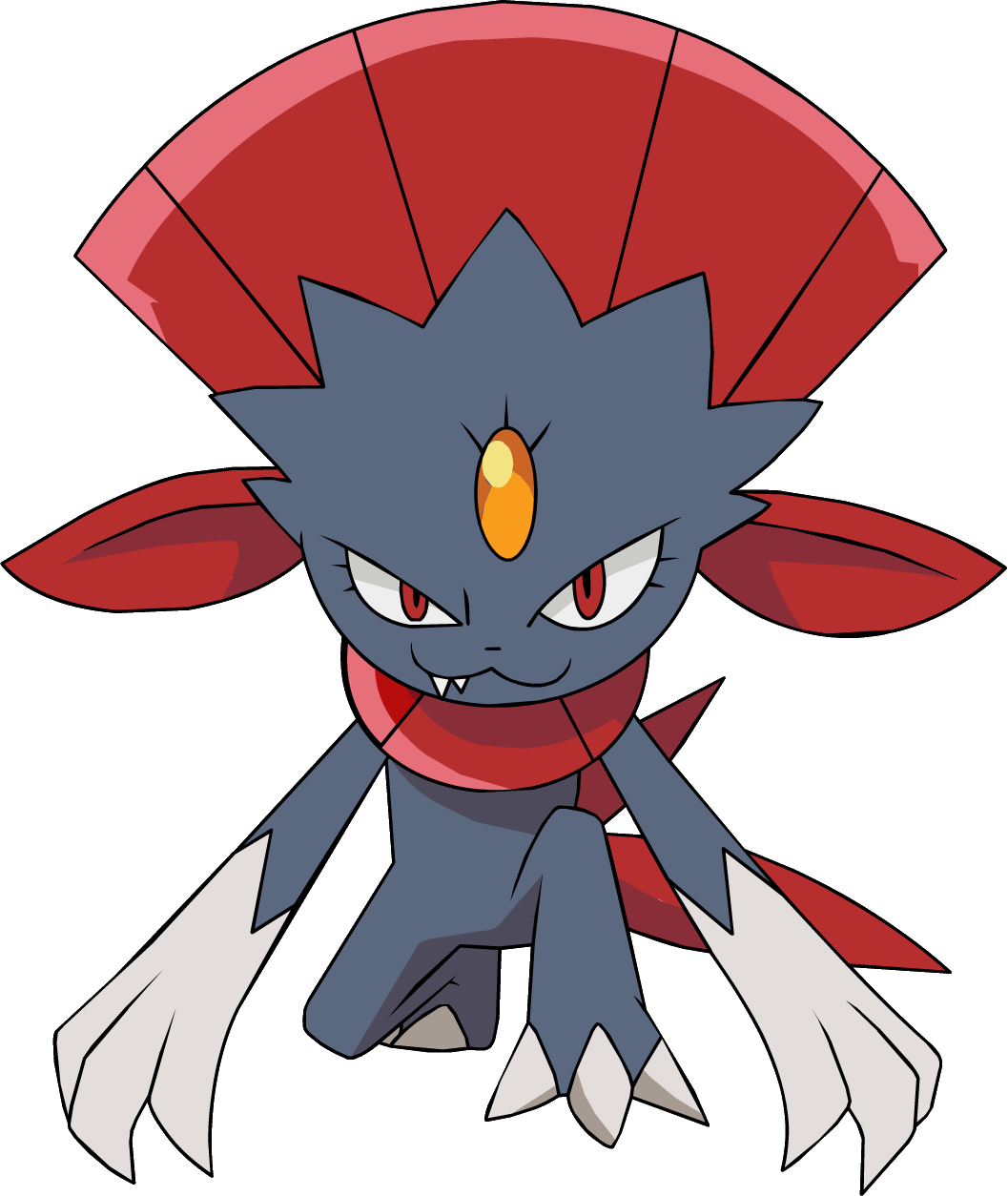 Weavile - Pokemon Diamond And Pearl (1057x1254)