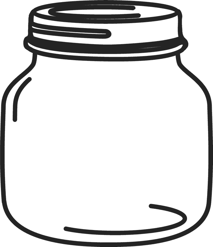 Mason Jar Glass Paint Clip Art - Transparent Mason Jar Clip Art (690x800)