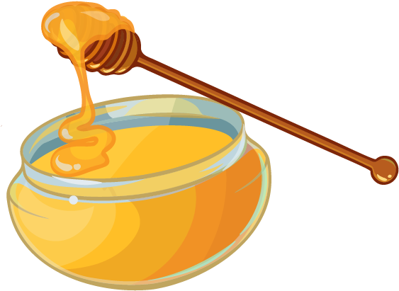 Honey Jar Clip Art - Honey (1020x726)