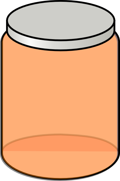 Orange Jar Clip Art At Clker - Jar Clip Art (396x596)