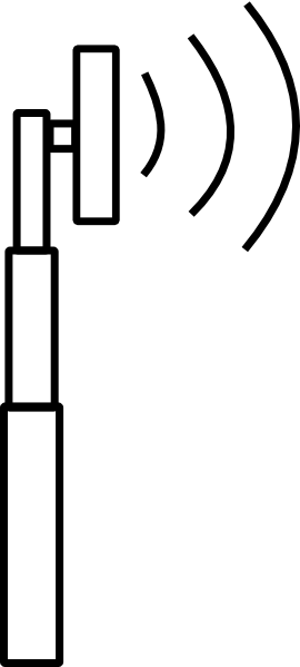 Transmitter 20clipart - Antennas Clip Art (270x599)