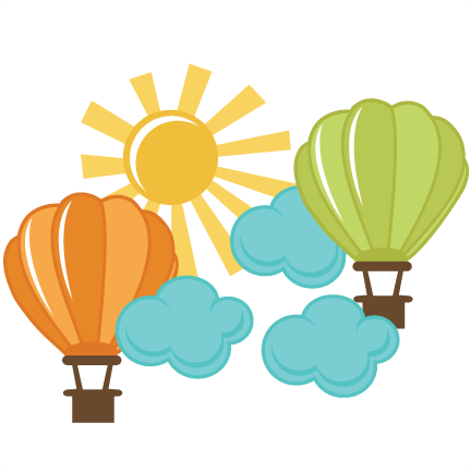 Hot Air Balloons Svg Cut Files For Scrapbooking Cardmaking - Hot Air Balloon Scrapbook (432x432)
