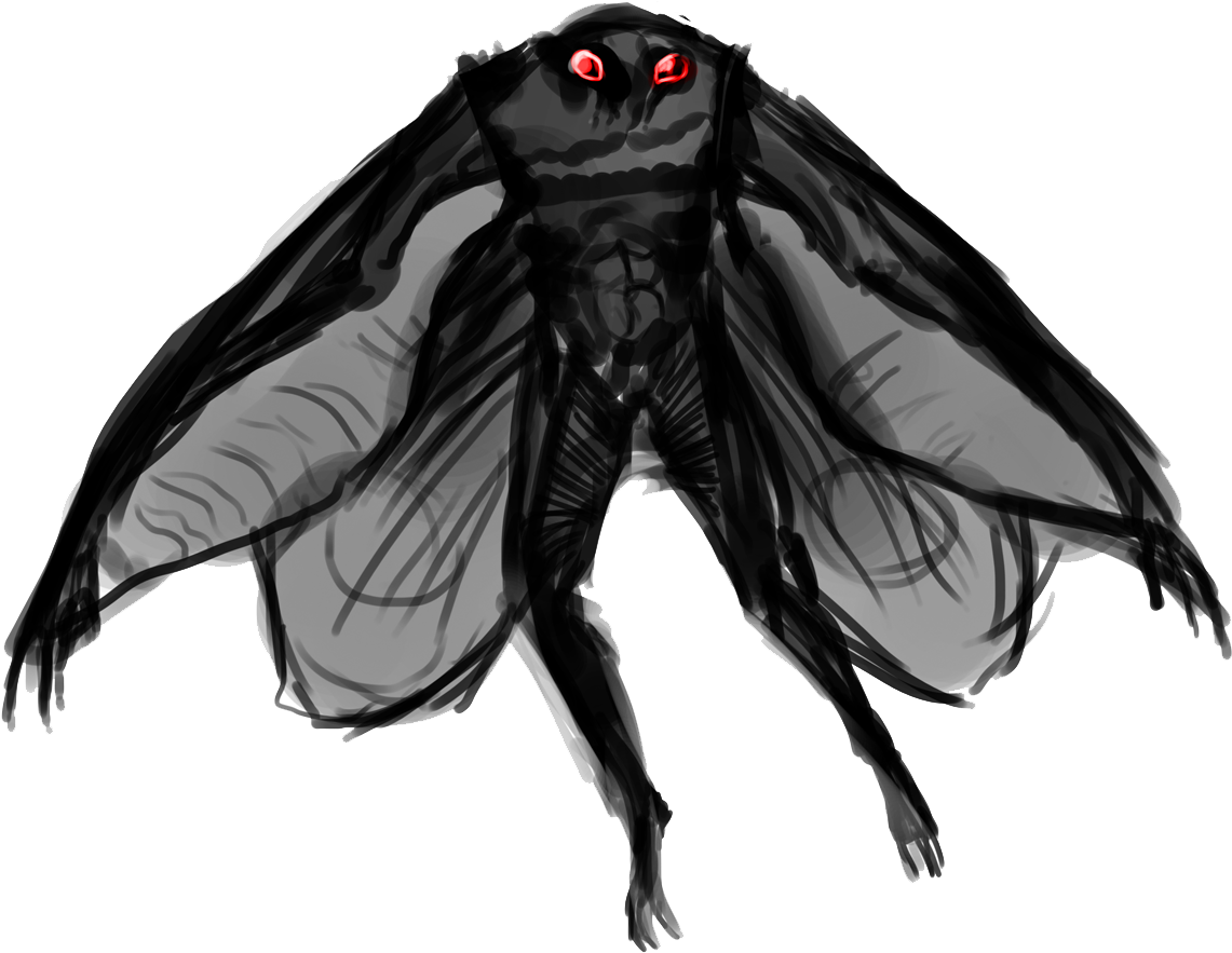 Moth Man Png Transparent Image - Mothman Png (1175x957)