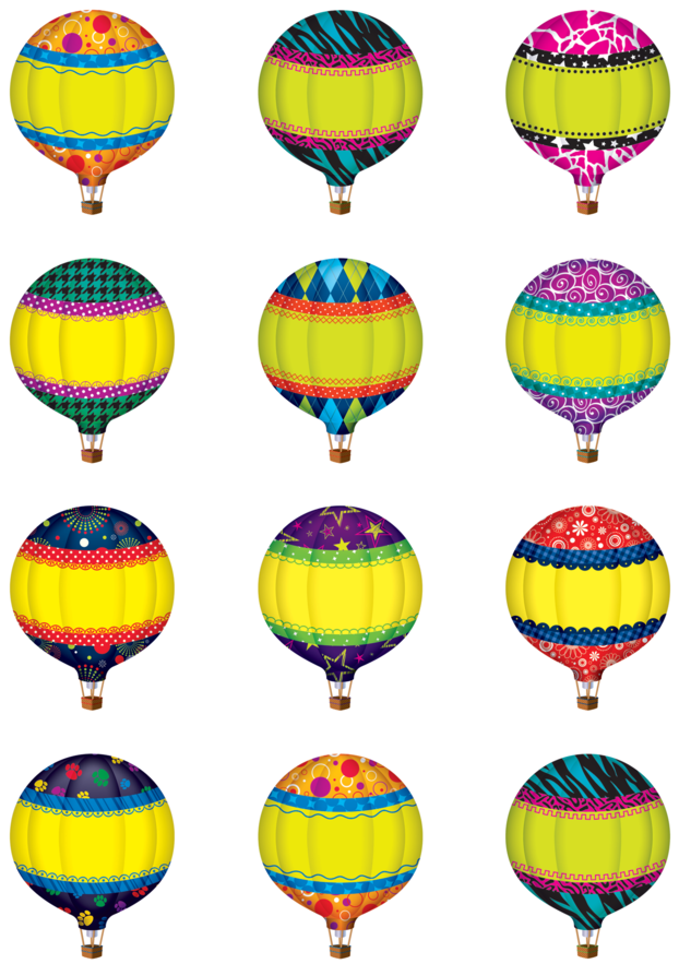 Tcr5296 Hot Air Balloons Mini Accents Image - Teacher Created Resources 5296 Hot Air Balloons Mini (900x900)