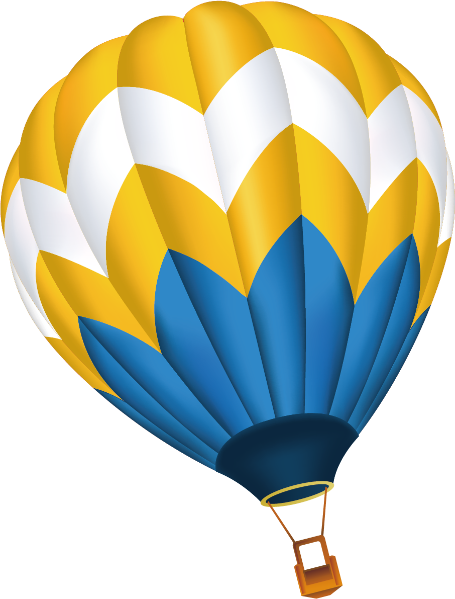 Hot Air Balloon Cartoon - Hot Air Balloon Vector Png (1240x1240)