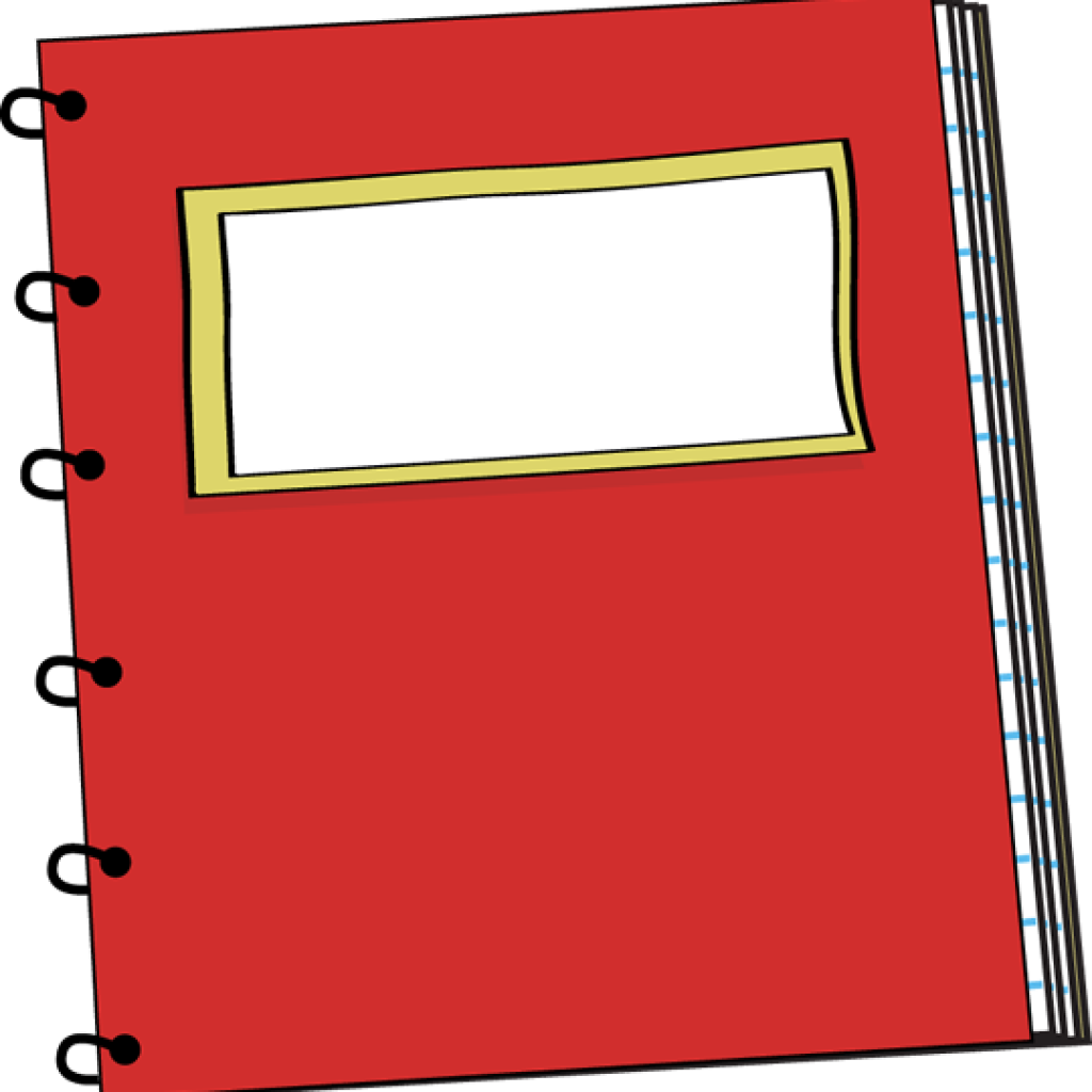 Notebook Clipart Red Spiral Notebook Clip Art Clipart - School Supplies Notebooks Clipart (1024x1024)