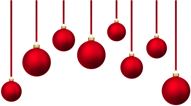 Christmas Baubles, Background Christmas Balls, Holidays - Red Christmas Ball Background (640x366)