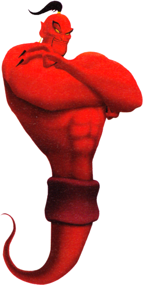 In This State, He Has Demonstrated Such Abilities As - Jafar Genie Kingdom Hearts (300x575)