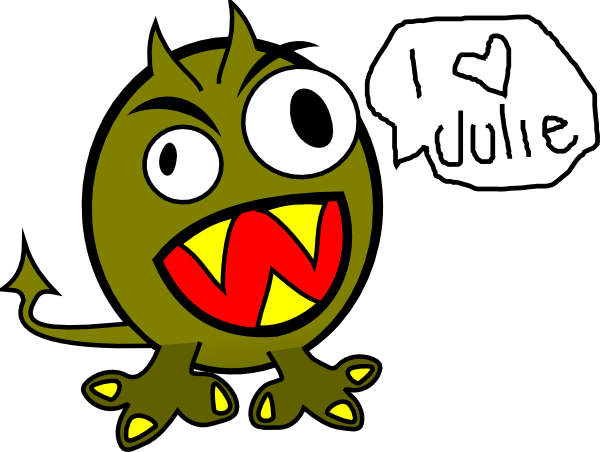 Julies Monster Clip Art At Clker - Monster Clip Art (600x452)