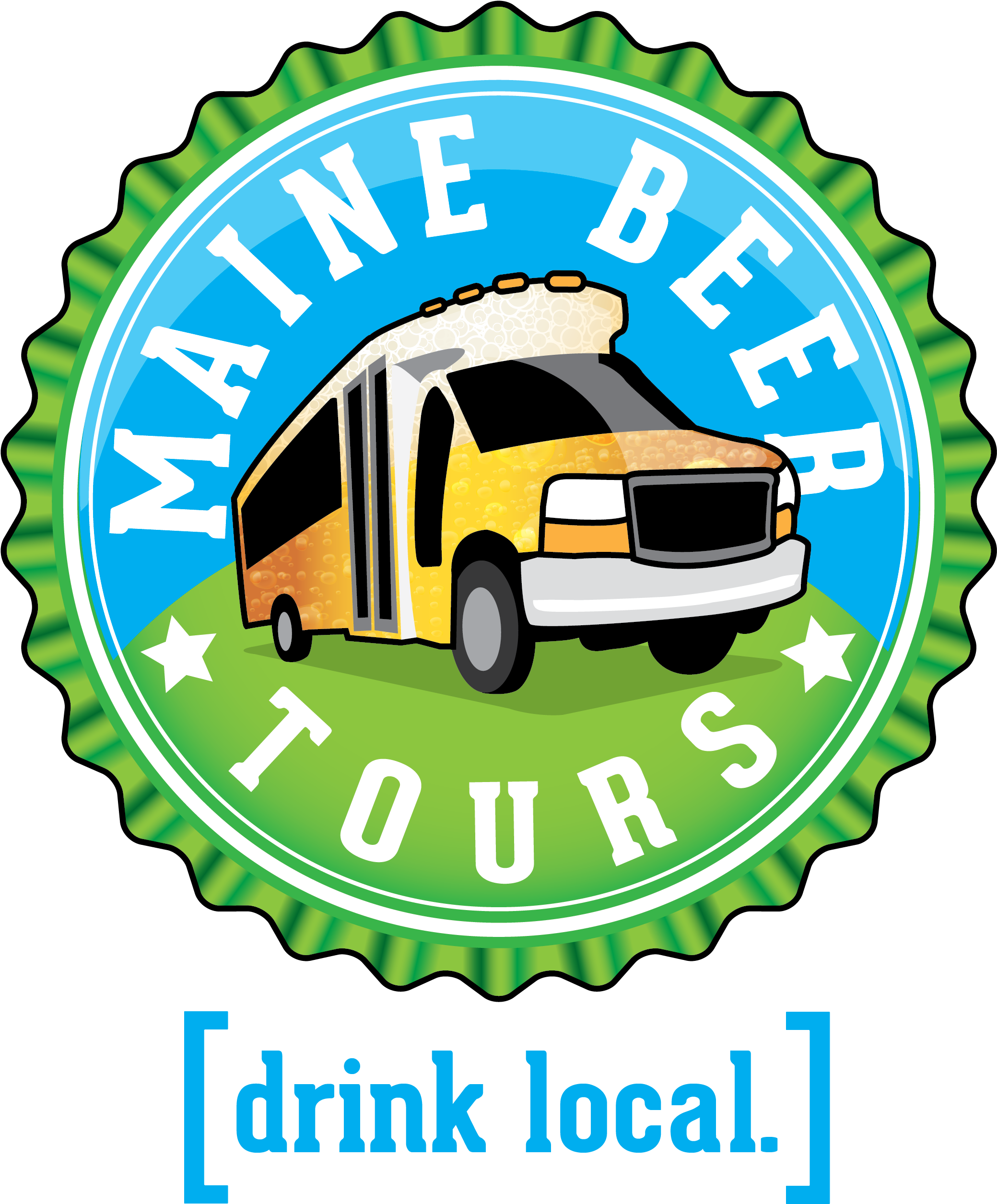 Maine Beer Tours Logo Color Blue Tag - Cookie Monster Thank You Tags (2500x2924)