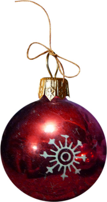Boule De Noël Rouge - Christmas Ornament (345x650)