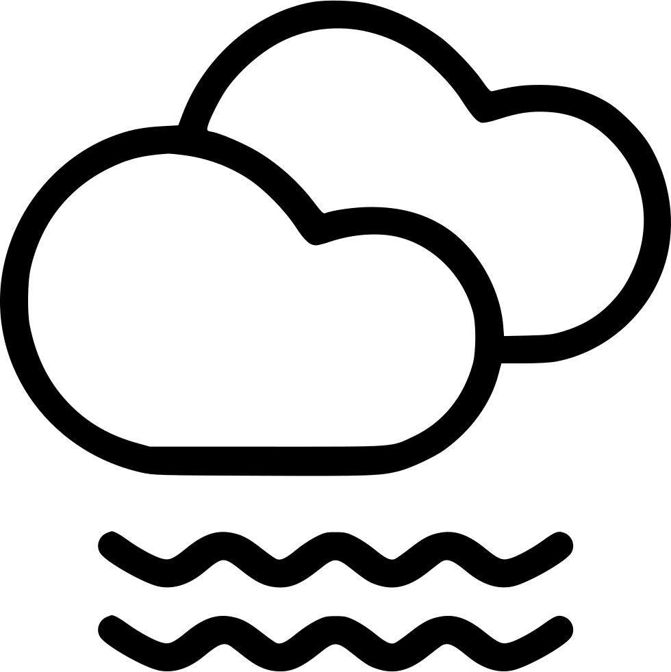 Cloud Clouds Mist Fog Frost Foggy Svg Png Icon Free - Cloud With Fog Symbol (980x982)