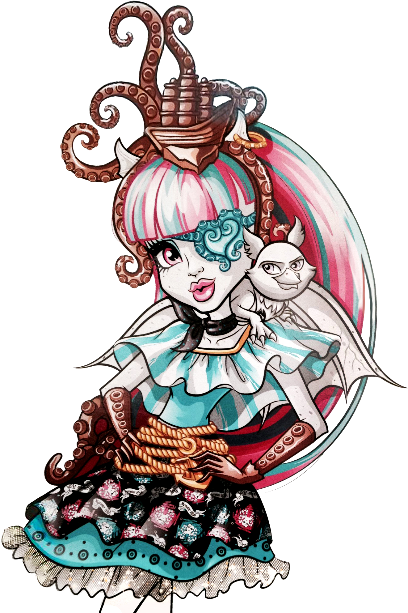 Shriek Wrecked - Monster High Shriekwrecked Rochelle (1452x2004)