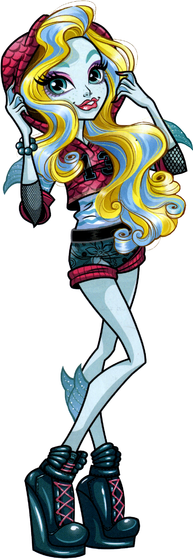 Lagoona Blue Is A 2010 Introduced And All Around Character - Monster High First Day Of School Lagoona (983x1920)