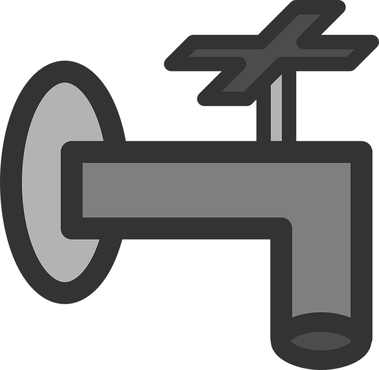 Computer, Flat, Theme, Pipe, Faucet, Plumbing - Water Pipe Transparent Background (738x720)