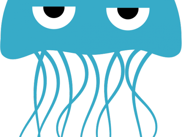 Sea Monster Clipart Jellyfish - Red Jellyfish Shower Curtain (640x480)