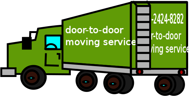 Free Closed Moving Truck - Moving Van Moving Away Clipart Transparent (800x566)