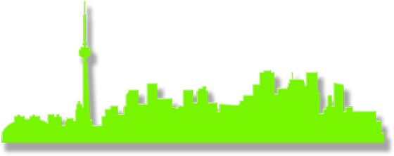 Toronto Skyline Silhouette - Toronto Skyline Png (600x600)